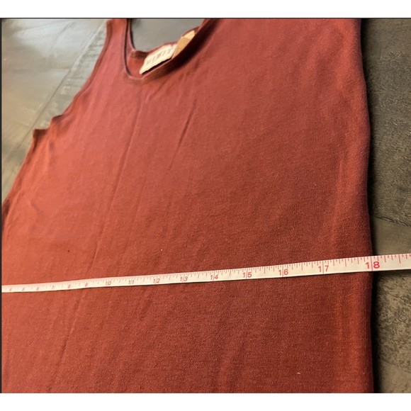 Mixit Vintage 90's Tank Dress Side Slit-Brown - Picture 6 of 10